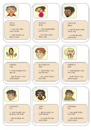English Worksheet: Whos who CAN / CANT
