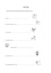 English worksheet: I like+ ing 