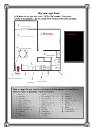 English Worksheet: My new apartment