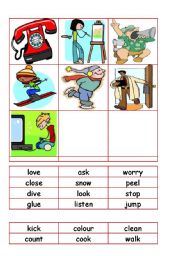 English Worksheet: simple past card set 2
