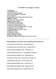 English worksheet: auxiliary verb exercise