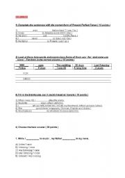 English Worksheet: A Pop Quiz