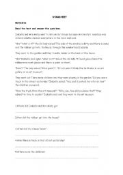 English Worksheet: worksheet
