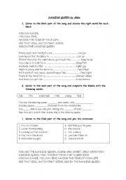 English Worksheet: Dancing Queen