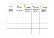 English worksheet: Expressing Likes, Dislikes, and Preferences