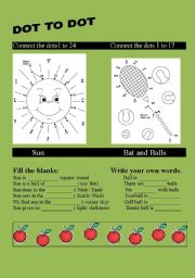 English worksheet: Conecting the dots