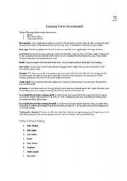 English worksheet: Partner Running