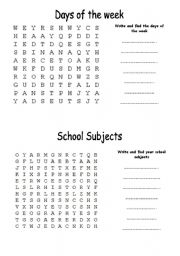 English Worksheet: WordSearch