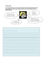 English worksheet: Guided Writing about New York