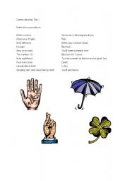 English Worksheet: superstitions