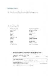 English worksheet: friends 103 scene 5