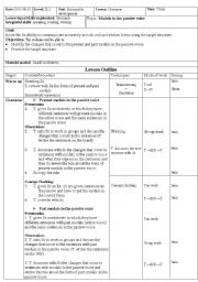 English Worksheet: Teaching Present and Past Modals in the Passive Voice