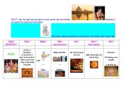 English Worksheet: special days : step 7 - Diwali (Indian Day)