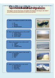 English Worksheet: Superlatives