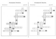 English Worksheet: Crossword puzzle