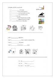 English worksheet: Simple Present  