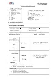 English worksheet: simple presetn
