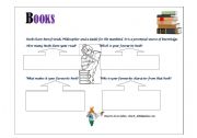 English worksheet: Books