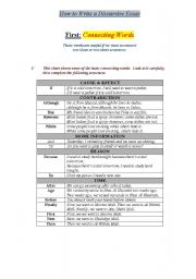 English Worksheet: How to Write a Discursive Essay