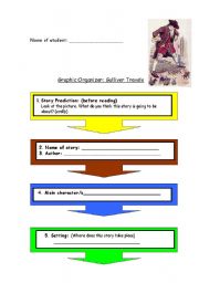 English worksheet: Gulliver Travels - graphic organizer