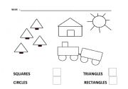 English Worksheet: COUNT THE SHAPES