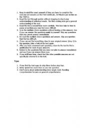 English worksheet: 001