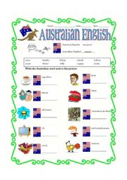 English Worksheet: Australian English