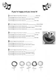 English Worksheet: Song for Kids