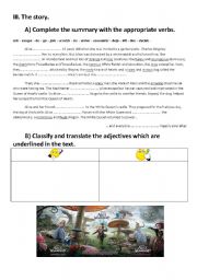 English Worksheet: Burtons Alice in Wonderland, part 2/4