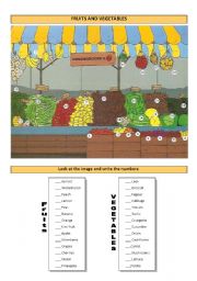 Fruits and Vegetables (Fully Editable+Correction)