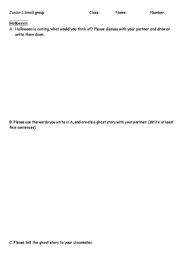 English Worksheet: Halloween