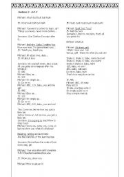 English Worksheet: ABC - The Jackson 5