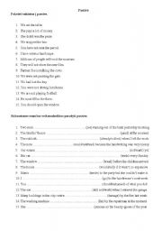 English Worksheet: Passive