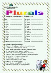 English Worksheet: Plurals