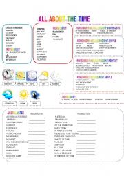 English Worksheet: ALL ABOUT THE TIME