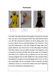 English Worksheet: Friendship