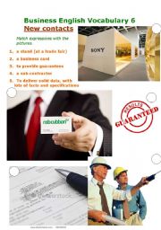 English Worksheet: Business English Vocabulary 6