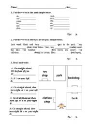 English Worksheet: REVISION - PAST SIMPLE TENSE