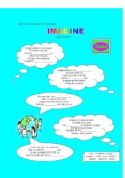 English Worksheet: Imagine - John Lennon 