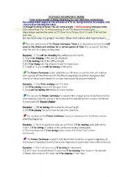 English Worksheet: Future continuous