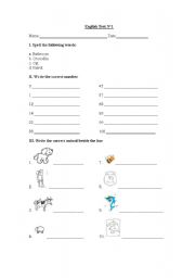 English worksheet: English exercises