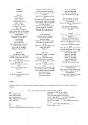 English worksheet: Music- Umbrella