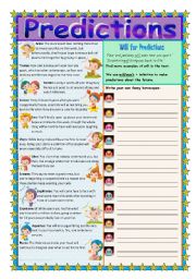 English Worksheet: Amusing horoscopes - will for prediction (B/W version included)