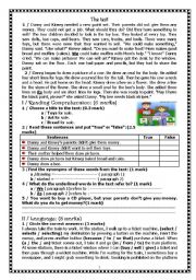 English Worksheet: Full Term Test