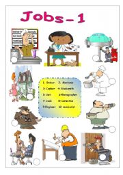 English Worksheet: Jobs