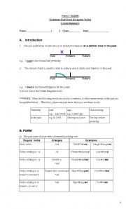 English Worksheet: Simple Past (Irregular)