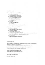 English worksheet: english important rules