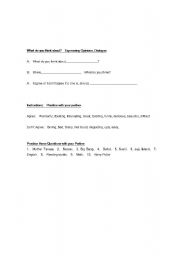 English Worksheet: Expressing Opinions Role Play