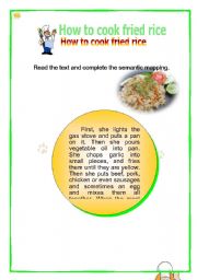 English Worksheet: How to cook fried rice