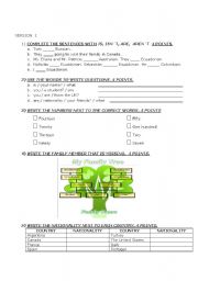 English Worksheet: quiz of language